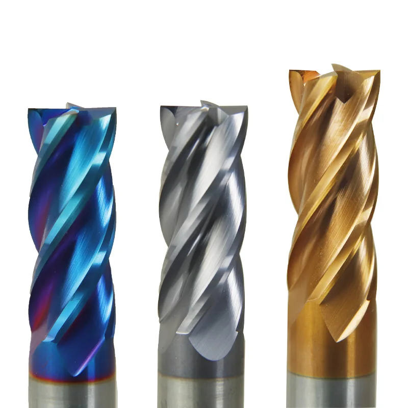 HRC65 55 60 Endmill Carbide 4 Flutes End Mills Corner Radius End Mill Cnc Tungaten Steel Milling Cutter for Metal