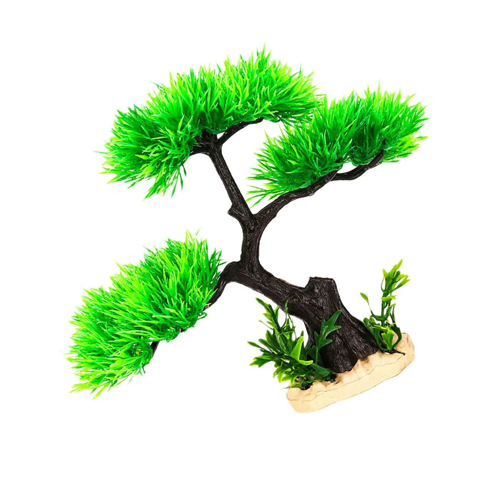 

1Pcs Simulation Realistic Pine Tree Fish Tank Aquarium Decor Lifelike Lightweight Durable Waterproof Easy Clean Long Lasting