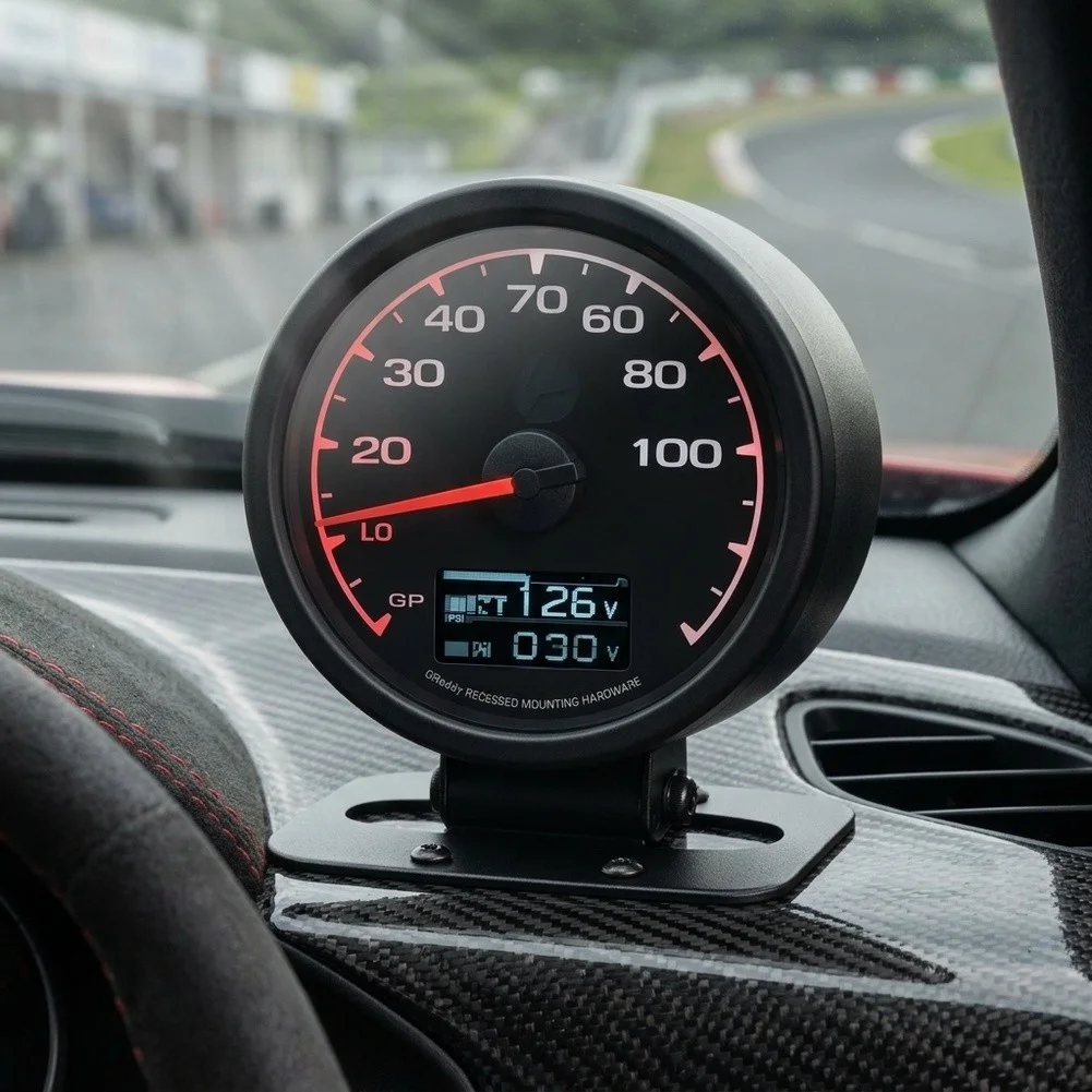 Coolant Oil Pressure and Turbo Gauges for Car Dashboard Integration ABS Material with Reinforced Metal Components