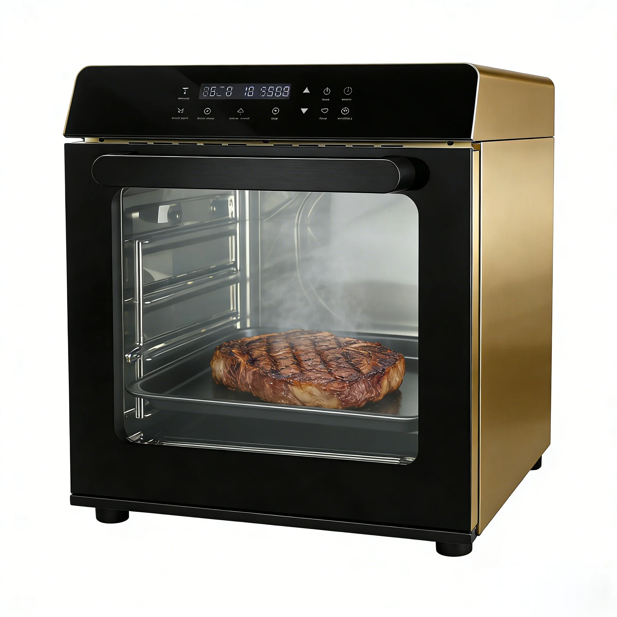 1-Shelf Built-In Electric Convection Oven With Adjustable Thermostat For Home & Restaurant Use Efficient Cooking & Baking