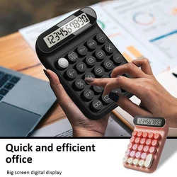 Mechanical Keypad Calculator Desktop Calculator for Financial Accounting Use LCD Display Calculator For Work and Study