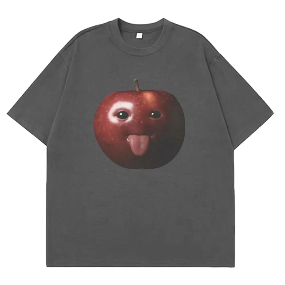 مضحك سخيف AI أبل ميمي التي شيرت الرجال النساء الهيب هوب عادية عالية الجودة تي شيرت قصير الأكمام القطن الراحة المتضخم تي شيرت #4