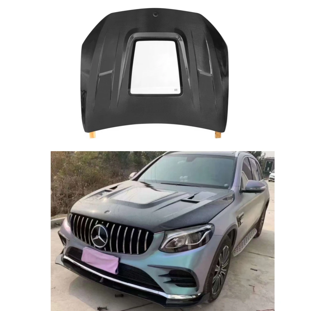 

Real Carbon Fiber IMP Style Front Hood For Mercedes Benz CLC Class X253 Sports 2016-2019 Car front lever cover X253 Front Hood
