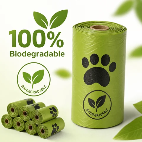 10rolls Biodegradable Dog Poop Bags Eco‑Friendly Compostable Pet Waste Bags Thick Leak‑Proof Puppy Poop Bags For Dog Walking Outdoor Travel