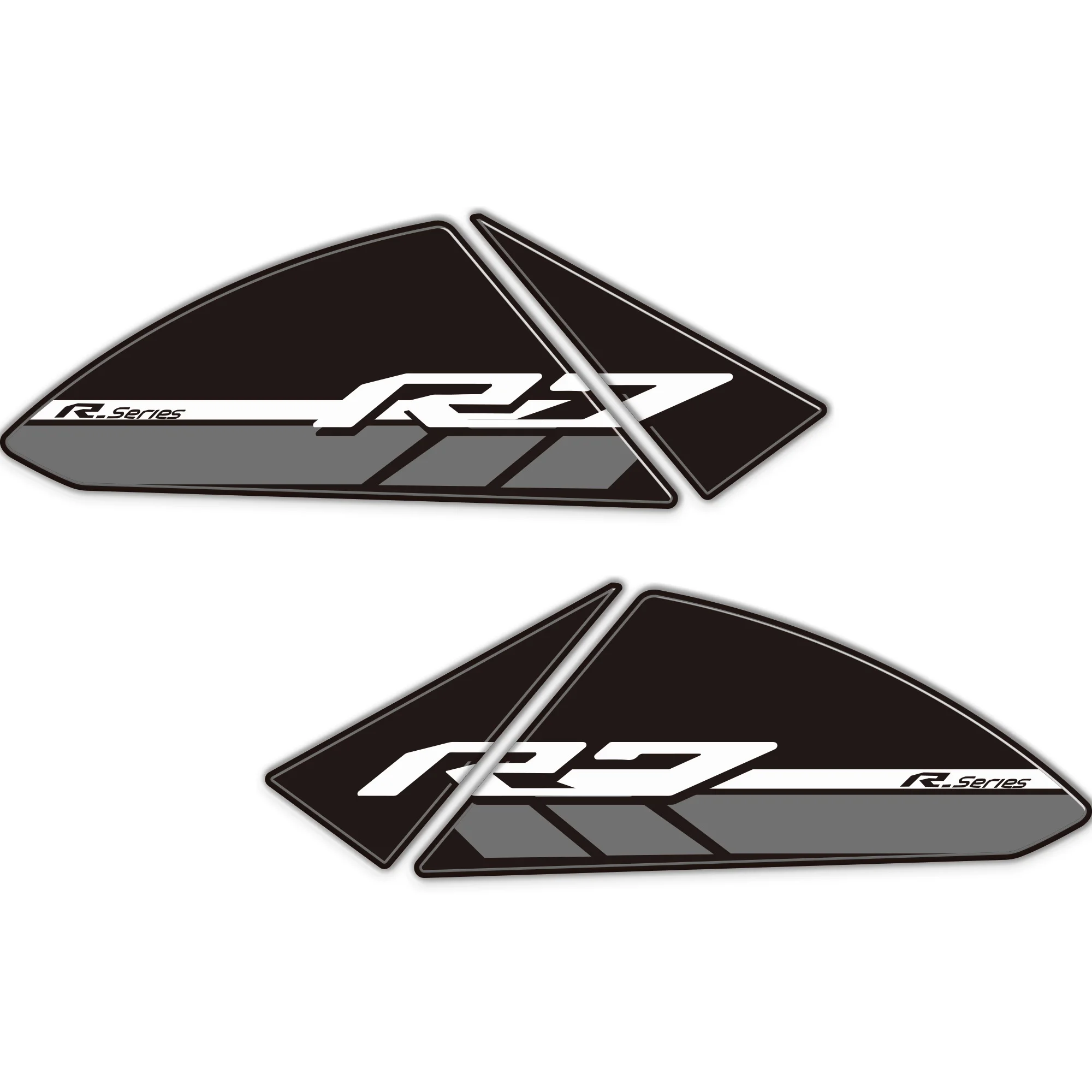 3D side tank  Guard protector stickers compatible with Yamaha R7 2021-2025