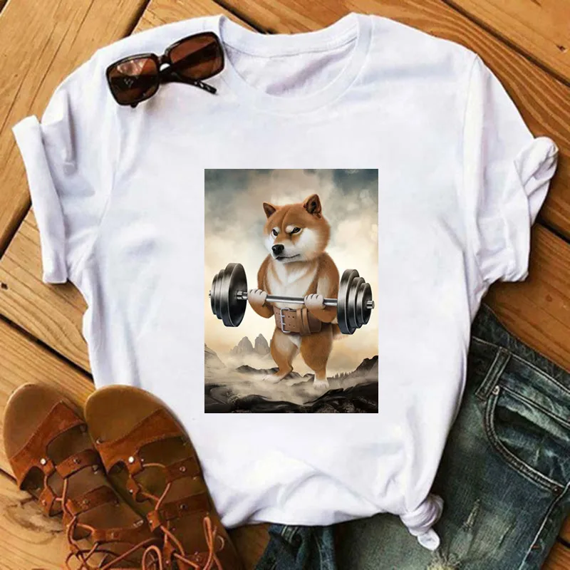 Boxing Dog French Bulldog Shiba Inu Patches for Clothes Heat Transfer Stickers DIY T shirt Iron on for Women Jackets Appliqued