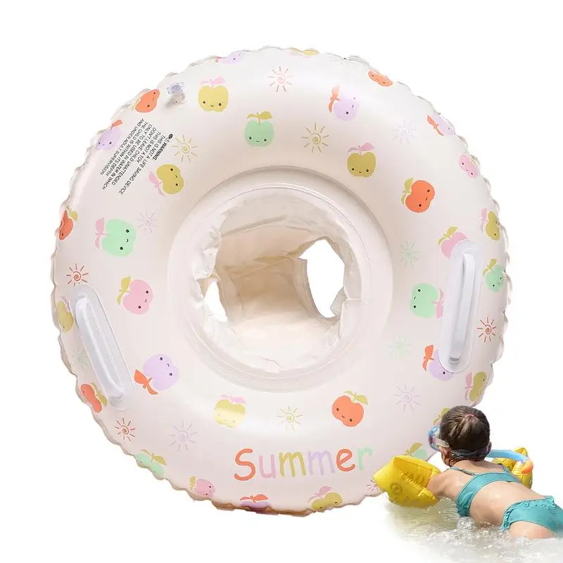 

Toddler Pool Floats Pool Swim Inflatable Floats Ring Handle Safety Seat Kids Swim Trainer Ring Waist Float Ring For Children