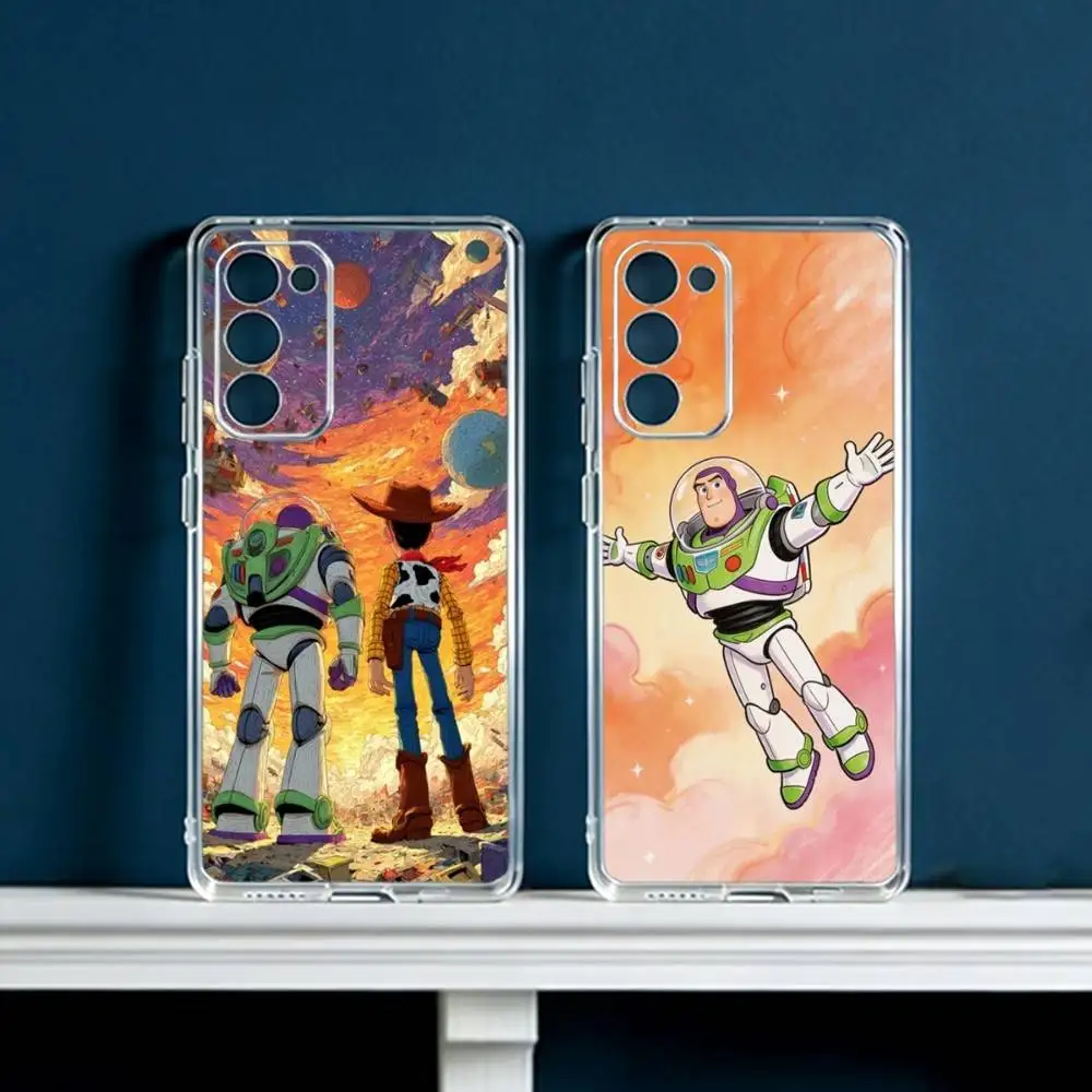 S-Space R-Ranger Phone Case For Samsung Galaxy S24 S25 S23 S22 S21 Plus S24 S25 Transparent Cover Case