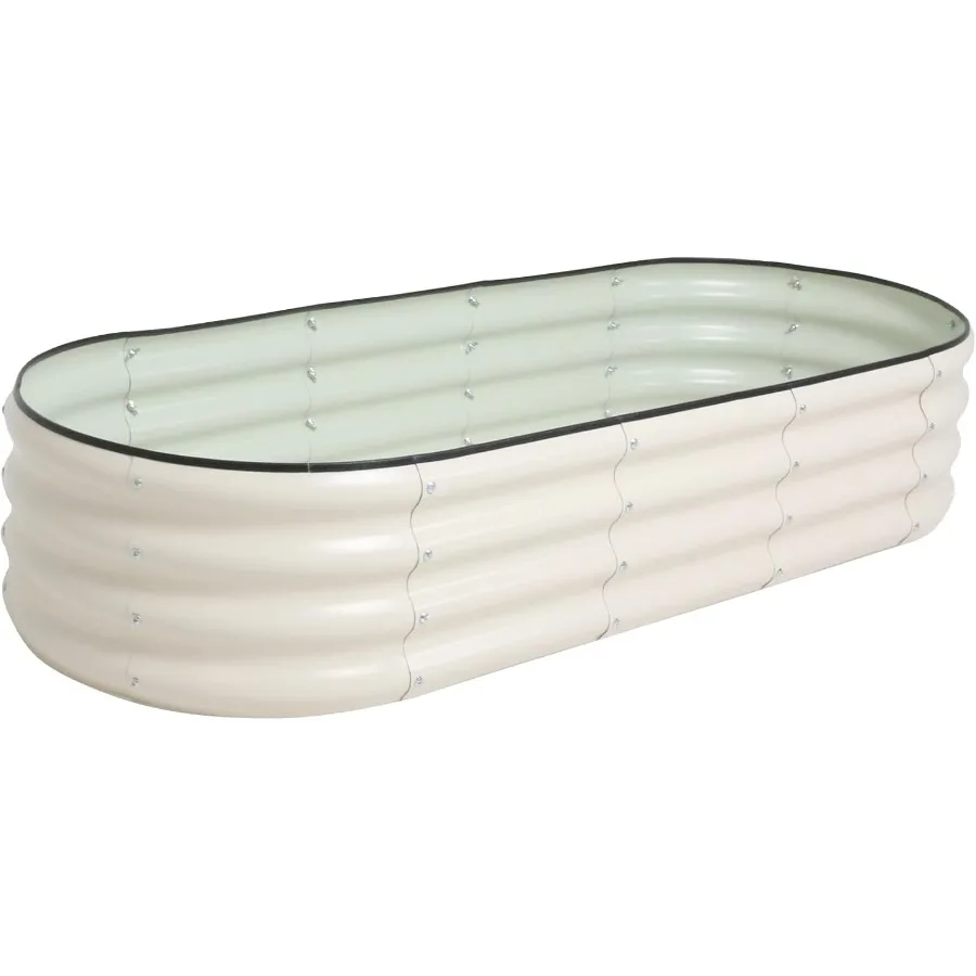 

Galvanized Raised Garden Bed Kit Outdoor Metal Garden Planter Box for Backyard Gardening Planting Vegetables and Patio 59"x23.6