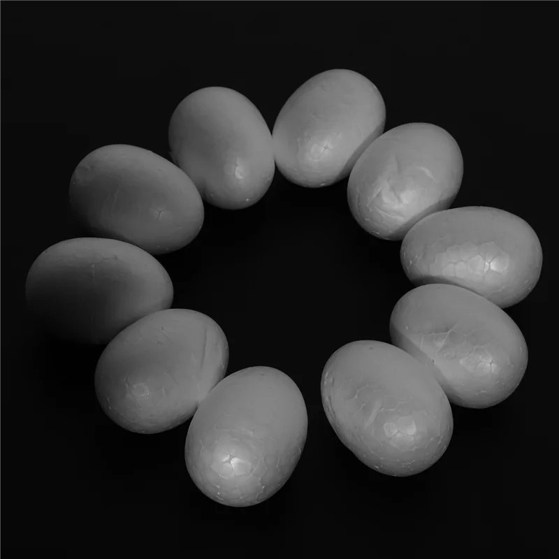 

60 Eggs 6 Cm White Easter Egg Decorative Egg For Painting Or Sticking