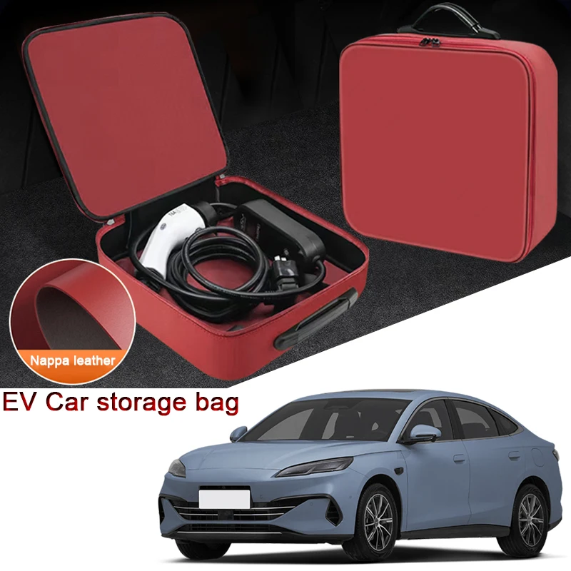 Portable EV Car Charging Cable Storage Box Electric Vehicle Charger Cables Carry Bag Fit For BYD SEAL 6 7 GT QIN L HAN YUAN PRO