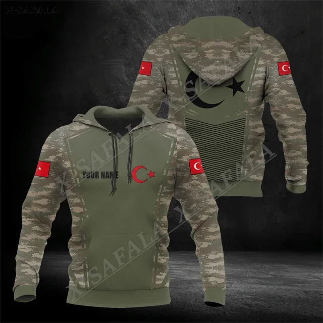 TURKEY COAT OF ARMS Flag Emble 3D Printed Man Zipper Zip Up ZIPPED HOODIE Pullover Sweatshirt Hooded Jersey Tracksuits