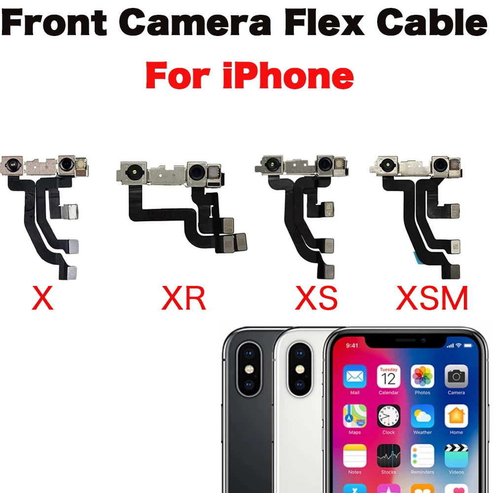 

Face Front Camera Flex For iPhone X XR XS XSMax Face Camera module Flex Cable Repair Replacement