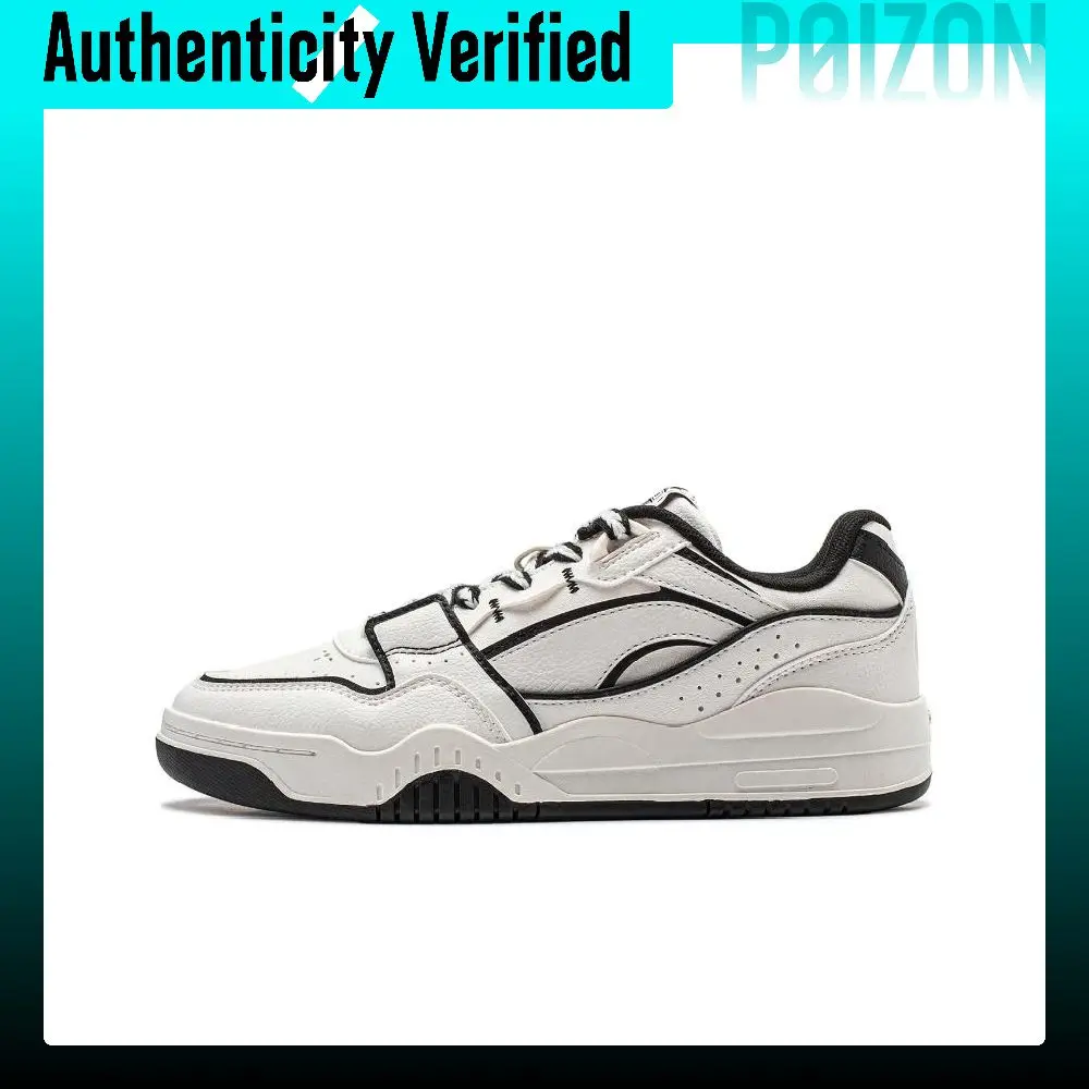 Li Ning Yuebai Breathable Lightweight Breathable And Lightweight Low top Skateboard Shoes Women's White Black AGCS252-21