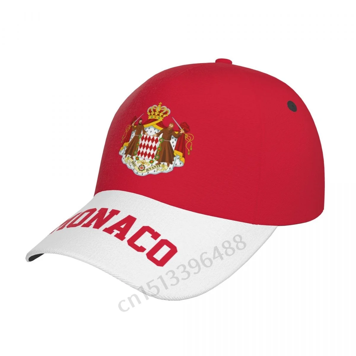 

Monaco Flag 3D Soccer Hats Sun Baseball Cap Breathable Adjustable Men Women Outdoor Fishing Hat