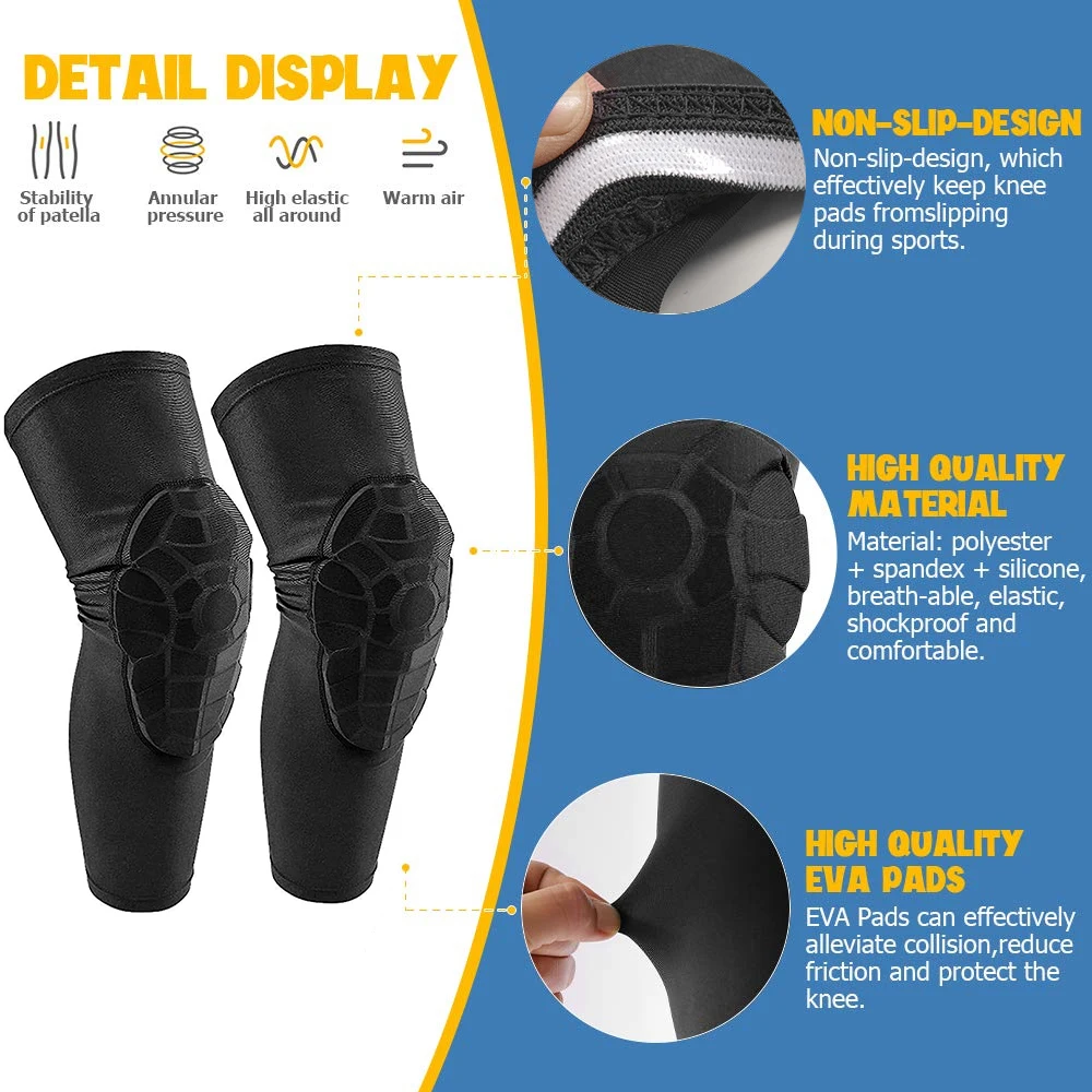 3-12 Years Kids Children Anti-Collision Knee Pads Basketball Knee Sleeves Football Volleyball  Bicycle Wrestling Protective Gear