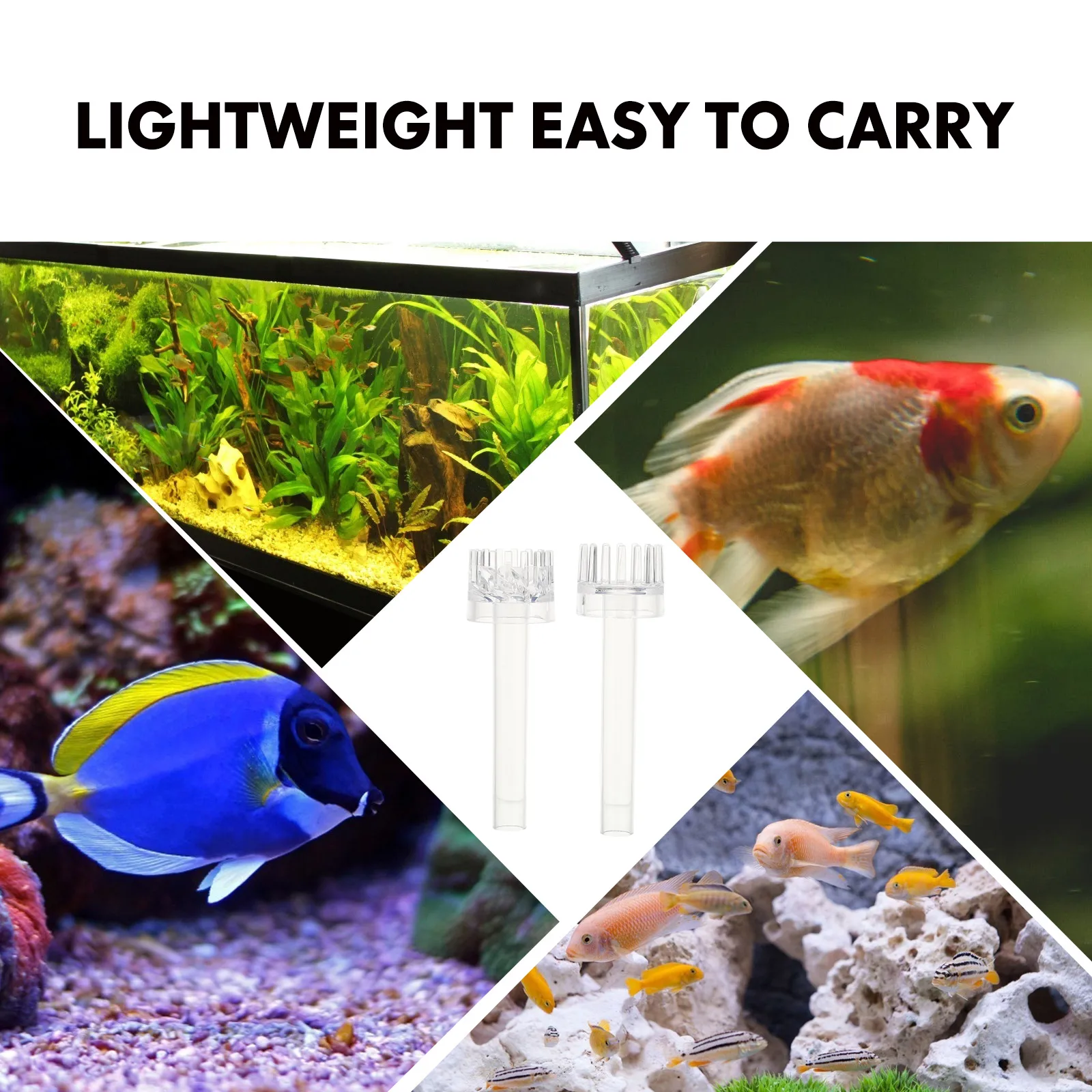 

2Pcs Transparent Acrylic Fish Tank Oil Film Skimmers Durable Aquarium Filters Easy Clean Lightweight Water Circulation Tools