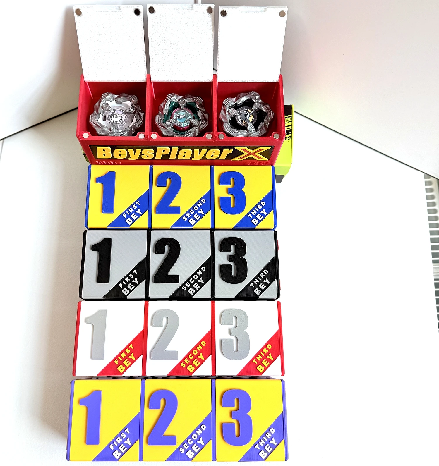 tt-beys-x-'3on3-デッキケース'、wbba-beys-収納ボックス、g2-ベイズ競技賞シリーズ包装箱、磁気吸着式