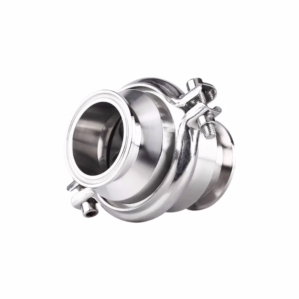 

Clamp Φ45Φ51mm OD64mm Check Valve SS304 Sanitary Non-Pressure Clamp Type Water Supply Check Pipeline One-Way Valve