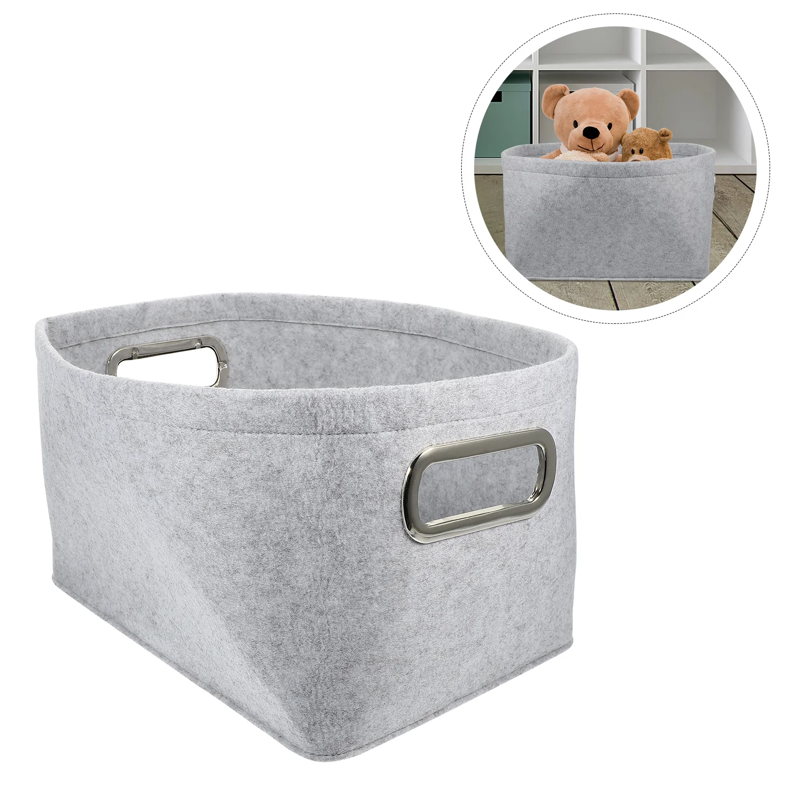 

Large Capacity Storage Basket Fabric Organizer For Clothes Books Home Storage Container Portable Home Wardrobe