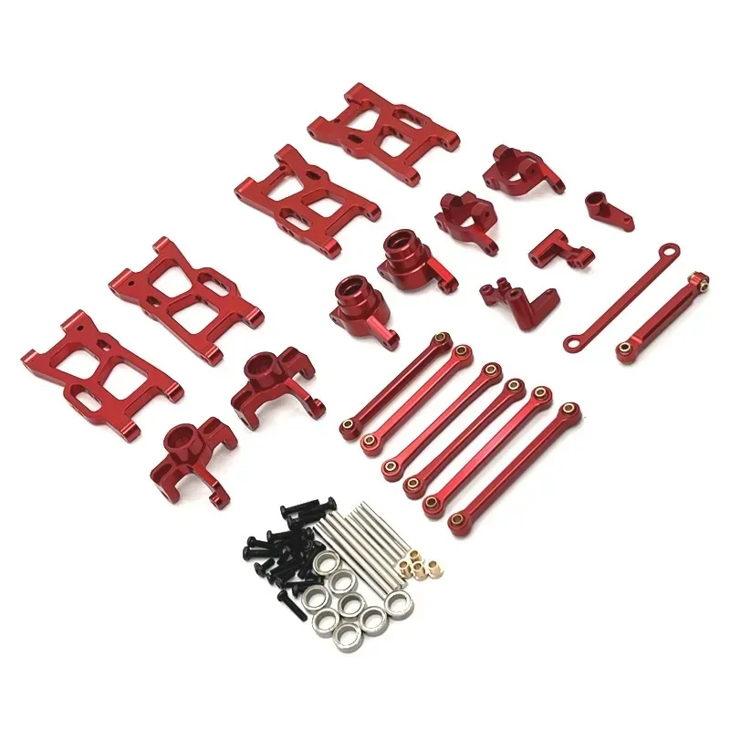 WLtoys 1/14 144016 144018   Kit tazza sterzo tirante braccio oscillante aggiornamento in metallo parti di automobili telecomandate RC