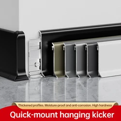 Top Aluminum Alloy Baseboard Led Corner Line Hotel Metal Baseboard Led Skirting Board Led Skirting Profile