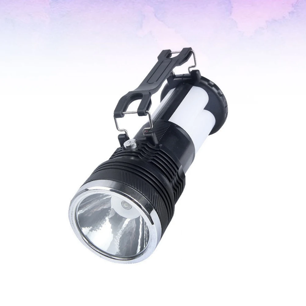 1pc Luce per tenda solare Luce da campeggio di emergenza esterna 3 modalità Ad alta luminosità Portatile a risparmio energetico per escursioni Escursionismo Viaggi Nero