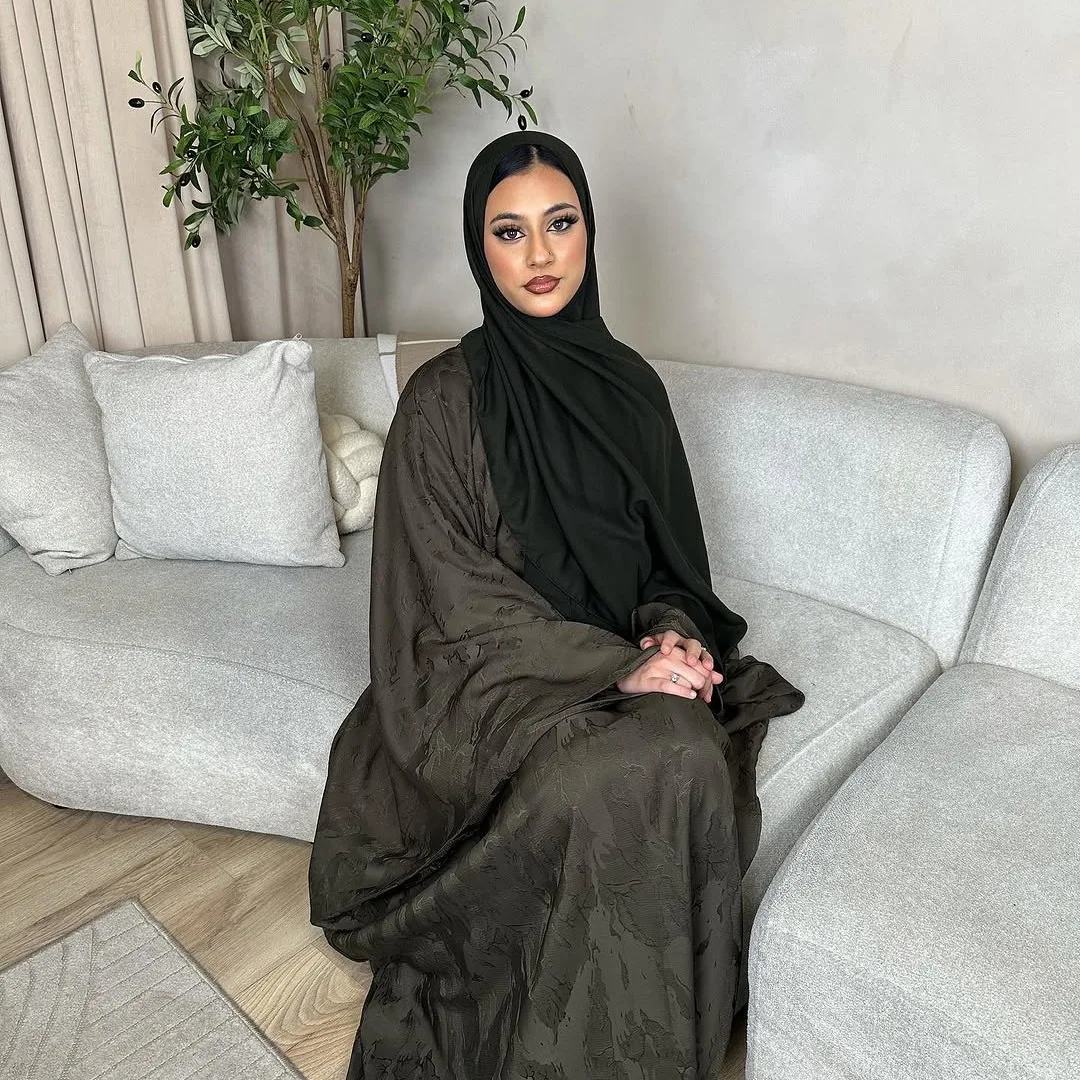 

Women Muslim Dress Kaftan Kebaya Ramadan Abaya Kimono Khimar Hijab Dresses Jilbab Solid Abayas Dubai Long Robe Eid Islam Clothes