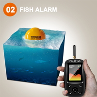 -MEOF Smart English Russian Menu Wireless Sonar Portable Fish Finder Sensor Echo Sounder Alarm River Lake Sea Bed Live