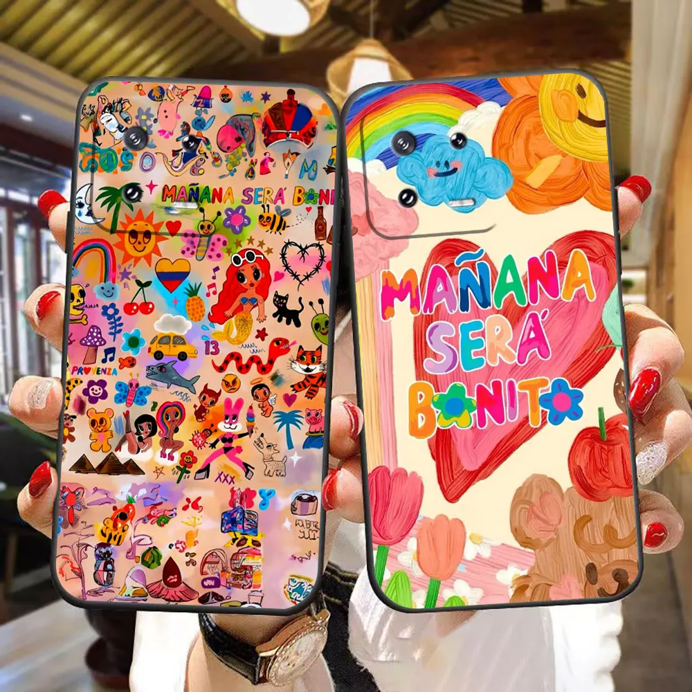 Karol G Manana Sera Bonito Phone Case For Xiaomi 13 12 12T 11 11T 10T 9 LITE POCO F6 F5 F4 F3 M6 M5 M4 M3 X5 X4 X3 GT Case Funda