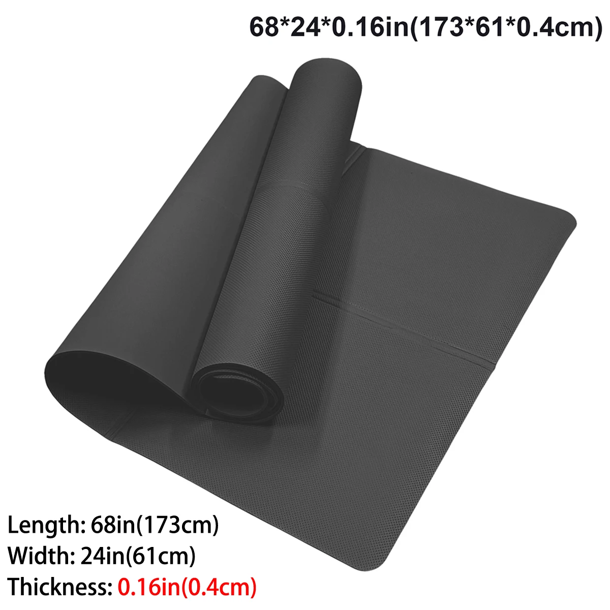 4MM Dicke EVA Yogamatte, Rutschfeste Fitness-Übungsmatte für das Fitnessstudio