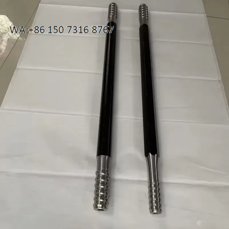 New Water Well Drill Extension Rod Thread Carbon Steel Forged Large Size Drill Rod Drifter for Quarry Drilling