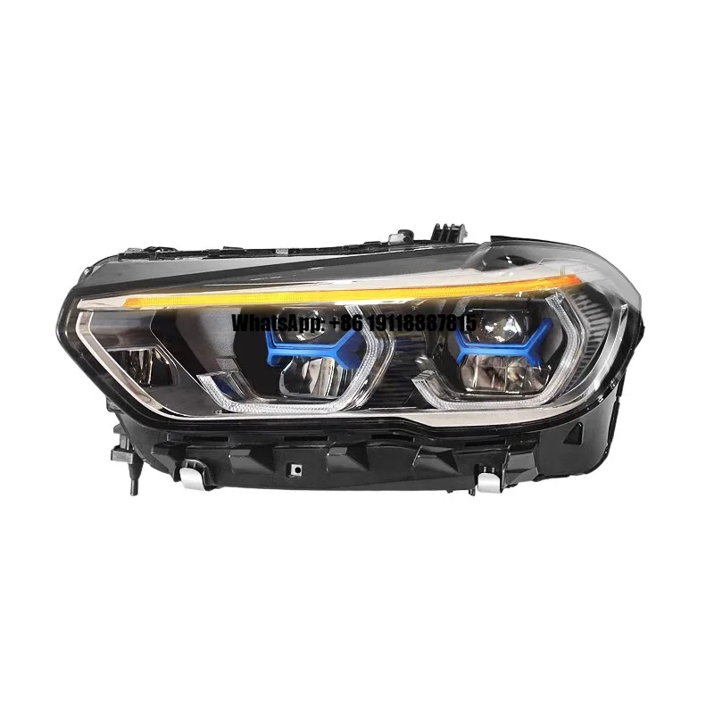 

For BMW X5 and X6 Headlight Assembly Retrofit with LED Daytime Running Lights Sequential Turn Signals andr Headlights.