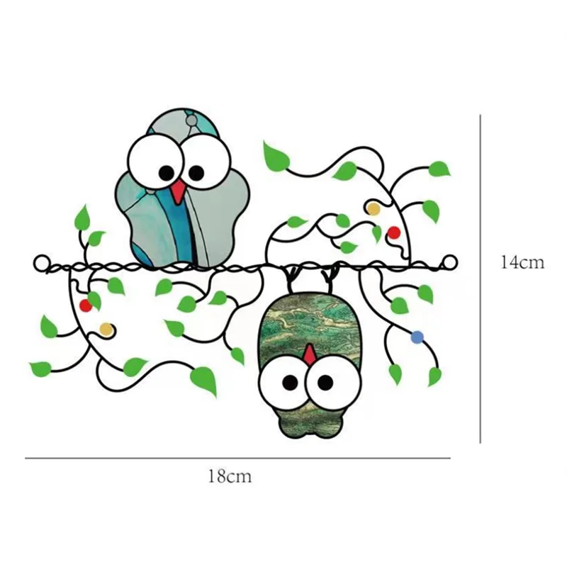 Leuke Cartoon Thwo Uil Hanger Kleur Uil Hanger Huis Tuin Decoratie Deur Hangende Decoraties, Een Duurzaam Gemakkelijk te gebruiken