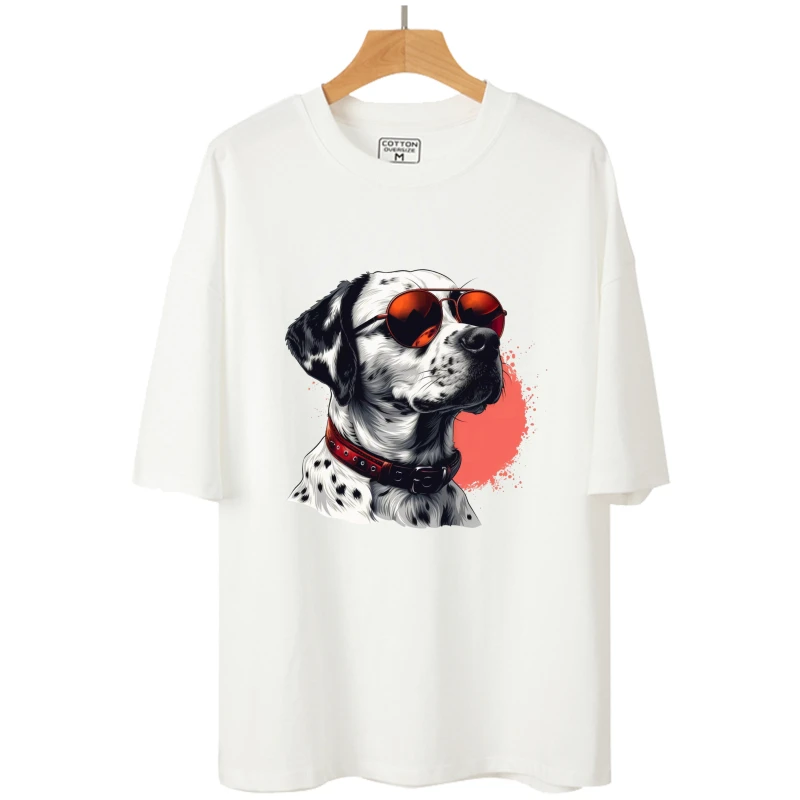 24cm Fashionable and Handsome Dog with Sunglasses Cute Heat Transfer Printing Stickers Canvas Bag Shirt Ironing Vinyl Stickers view 5