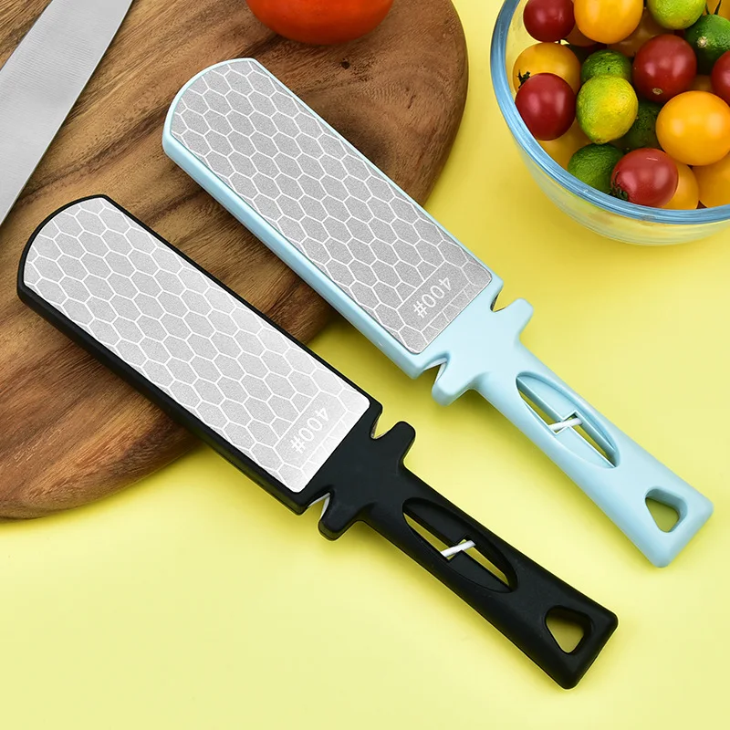 

Diamond Steel Knife Sharpener Kitchen Handheld Cutter And Scissors Tool Multi-function Whetstone Sharpening