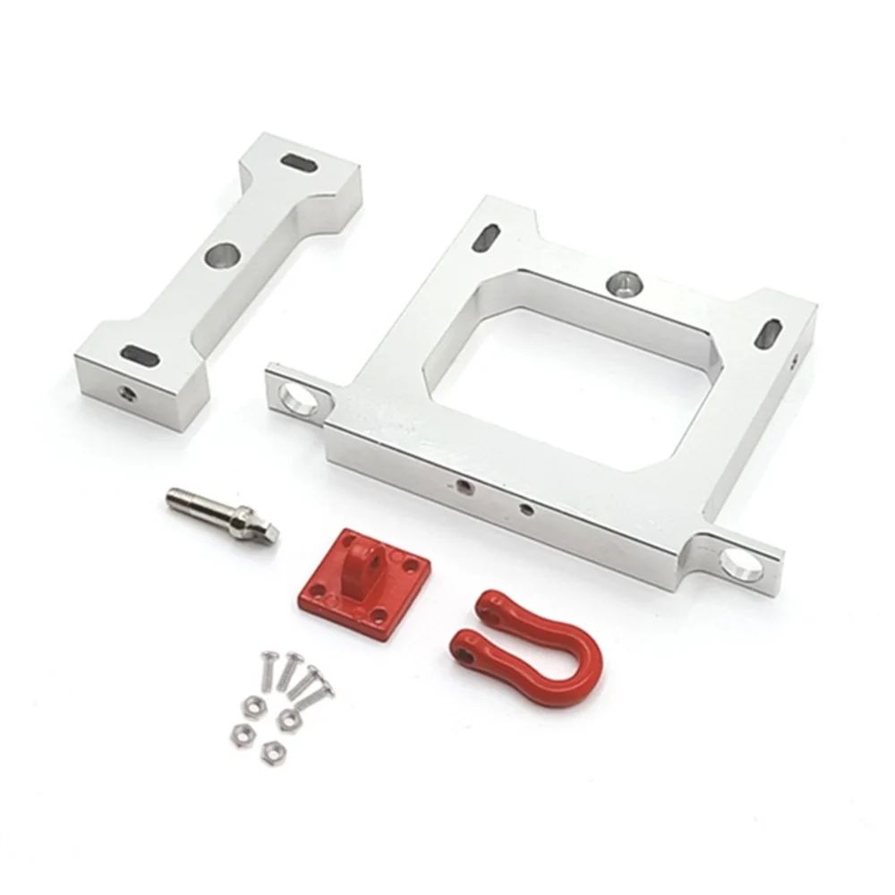 Metalen Balk + Achterbumper Met Trekhaak Upgrade Onderdelen Voor Wpl B14 B24 B16 B36 C14 C24 1/16 Rc Auto Truck Accessoires