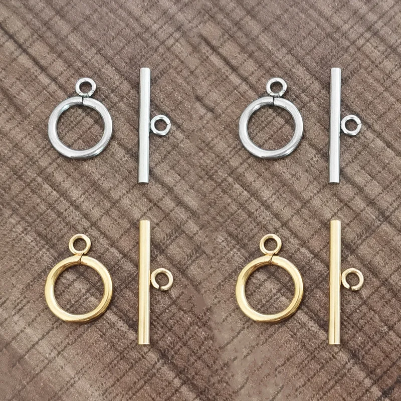 10sets Classic Stainless Steel OT Clasp Connector Toggle Clasp for Jewelry Making Necklace Bracelet Accessories Findings