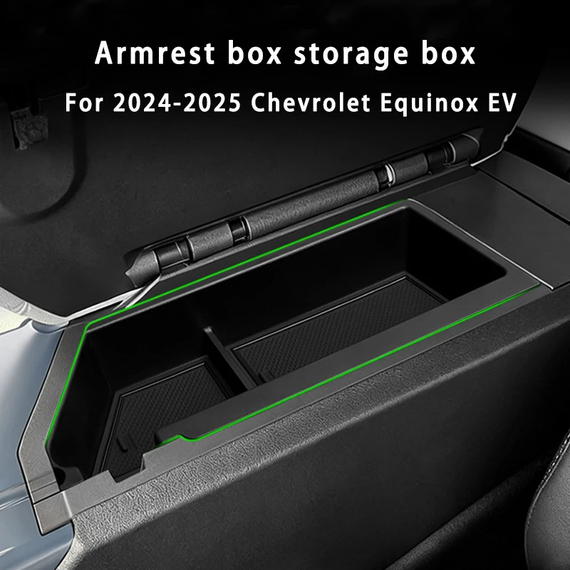 

For 2024-2025 Chevrolet Equinox EV Armrest Storage Box Interior Accessories Centre Console Armrest Storage Box Organizer Tray