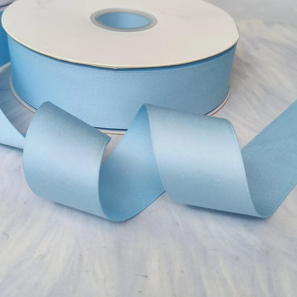 5 Yards 3,8 cm mattes Finish Satinband DIY Bögen Material Blumenstrauß Blumen Geschenk Kuchen Box Wrap Kleidung Hochzeit Party Dekoration – Detail 2