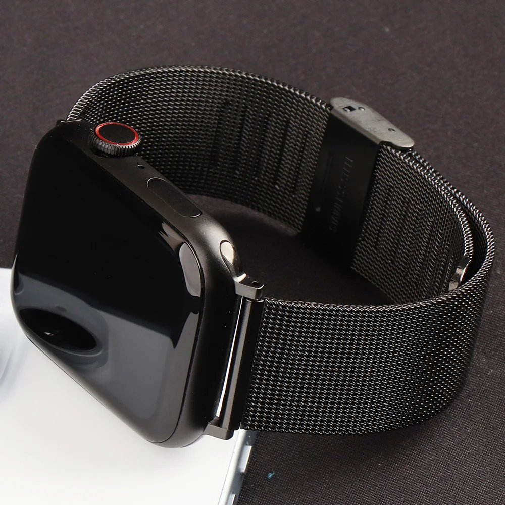 Milanese Band For Apple Watch Ultra 2 49mm 46mm 45mm 44mm 42mm 40mm 41mm Strap Bracelet IWatch Series SE 10 9 8 7 6 5 4 3 2