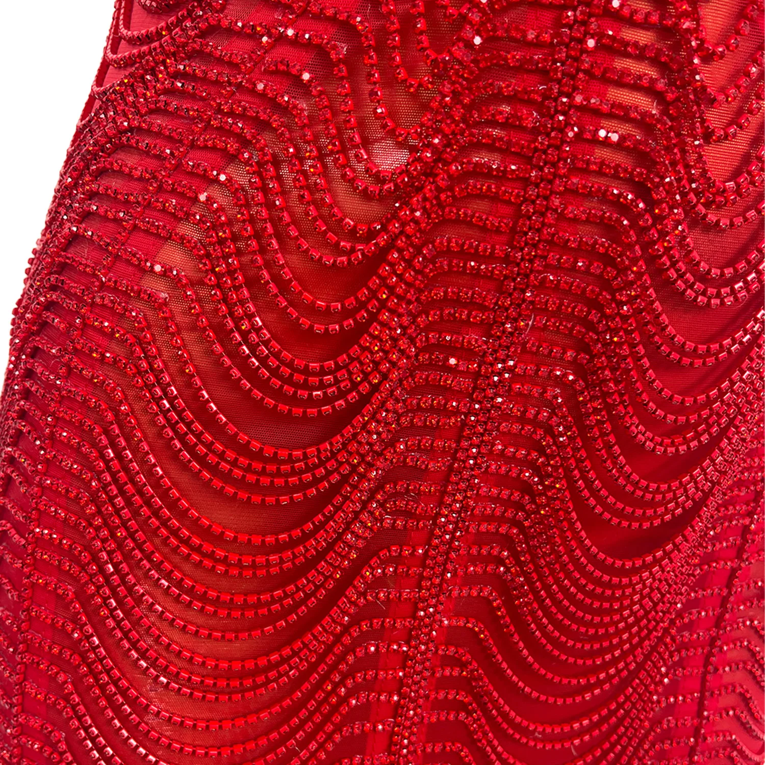 Vestido Sexy de noche de cumpleaños para mujer, vestido de celebración de graduación, cadenas de diamantes de imitación rojos brillantes, Vestido corto sin espalda, ropa para sesión de fotos Xingzhi