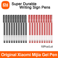 Xiaomi Mijia Super Durable Writing Sign Pen 0.5mm Gel pen Signing Pens Smooth Switzerland Refill Red Black Ink Pen Ballpoint Pen