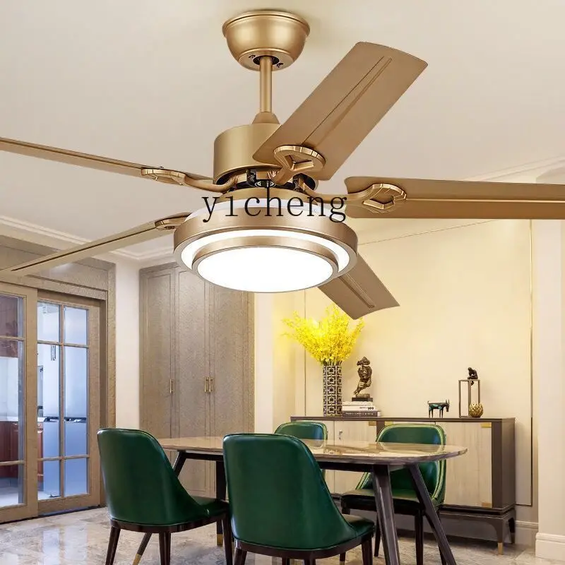 ZC Stainless Steel Fan Dining Room Ceiling Fan Living Room Fan