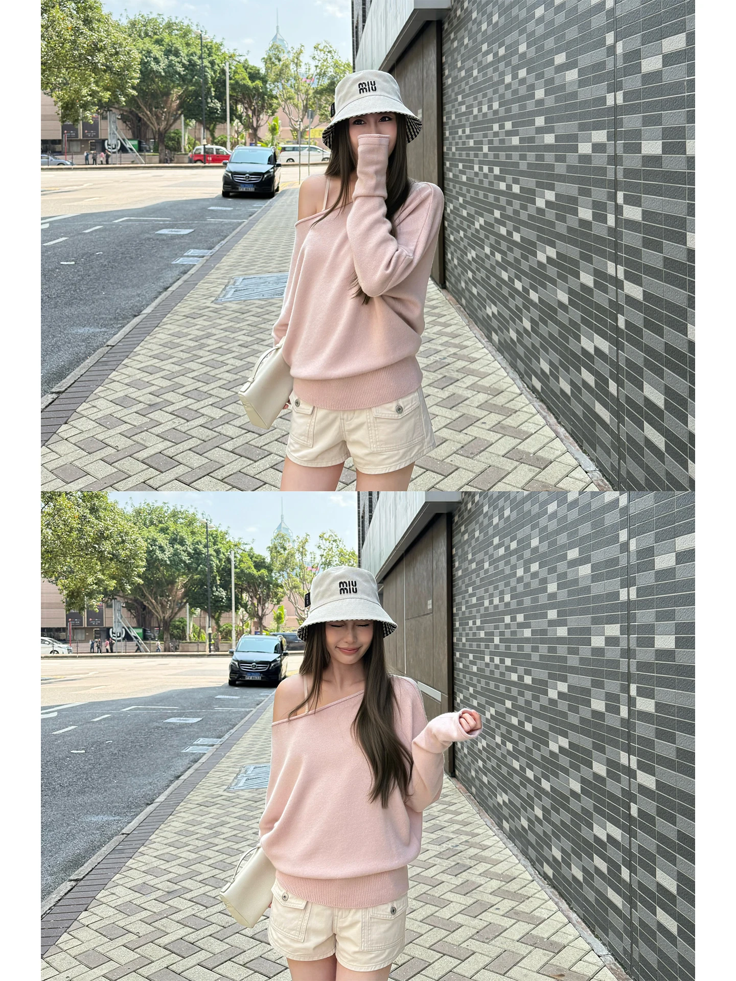 

4PRIL Summer Washed Cotton Workwear Shorts Women's Loose Casual Versatile Slimming High Waist American Retro Wide Leg Pants