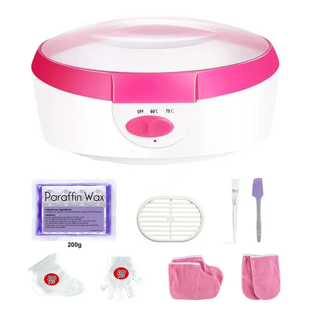 Paraffin Wax Machine for Hand and Feet Bath Quick Heat Warmer Accessory Optional 200g Paraffin Wax or Mitts Booties 220V EUPlug
