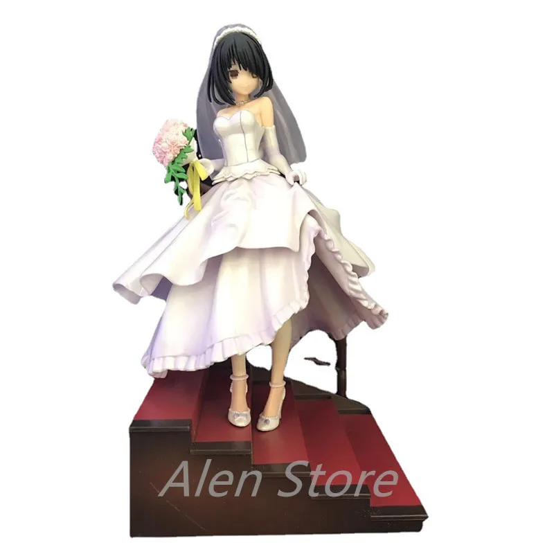 

Tokisaki Kurrumi Nightmare Wedding Dress DATE A LIVE PVC Action Toy Figures Japanese Anime Figure Collectible Figurines Hot Sale