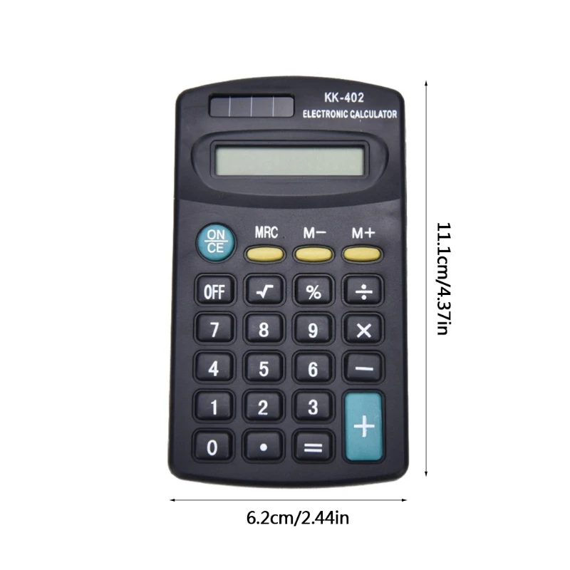 Portable 8 Digits Standard Electronic Calculators Battery Powered Calculator with Large LCD Display for Office Home School Use