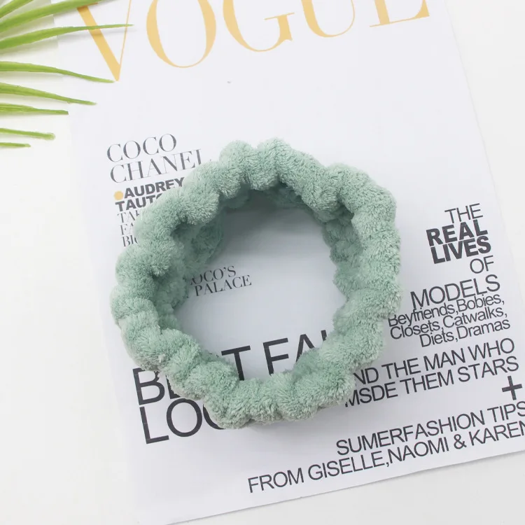 Face Wash Headband Makeup Single Circle Coral Velvet Hair Cover Sports Yoga Hair Accessory For Women