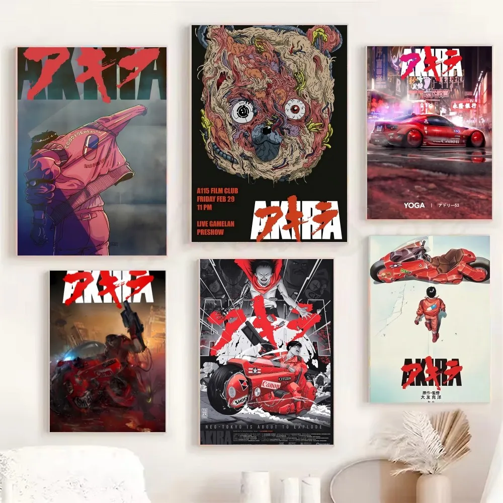 1 قطعة أكيرا أنيمي المشارك المشارك ورقة طباعة غرفة المعيشة المنزلي غرفة نوم مدخل بار مقهى الفن اللوحة الديكور